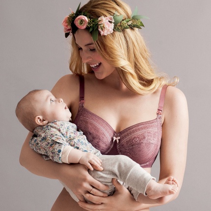 Anita Maternity Soutien-gorge allaitement Fleur Rose Framboise 5053