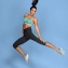 Anita Active Legging de fitness Capri Bleu Piscine Anthracite